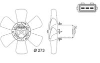 MAHLE CFF7000S - Ventilador, refrigeración del motor - BEHR