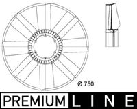 MAHLE CFW 23 000P - Núcleo ventilador, refr. motor