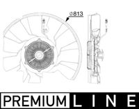 MAHLE CFF521000P - Número paletas de ventilador: 11<br>Tipo de servicio: electrónico<br>Diámetro [mm]: 770<br>Número de enchufes de contacto: 6<br>Peso neto [g]: 15552<br>h embalaje [cm]: 18,00<br>Ancho de embalaje [cm]: 76,00<br>long. de embalaje [cm]: 78,0<br>