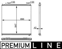 MAHLE CIR11000P - Refrigerador baja temperatura, aire de admisión - BEHR *** PREMIUM LINE ***