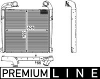 MAHLE CI143000P - Radiador de aire de admisión - BEHR *** PREMIUM LINE ***