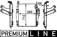 MAHLE CI104000P - Diámetro de entrada 1 [mm]: 85<br>Diámetro de salida 1 [mm]: 85<br>Tipo radiador: Aletas refrigeración soldadas<br>Material: Aluminio<br>Material: Plástico<br>Longitud de red [mm]: 593<br>Ancho de red [mm]: 736<br>Profundidad de red [mm]: 80<br>