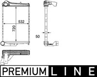 MAHLE CI 182 000P - Radiador de aire de admisión