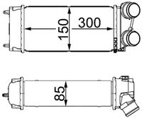 MAHLE CI16000S - Radiador de aire de admisión - BEHR