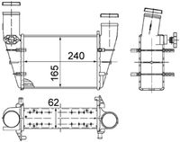 MAHLE CI130000S - Radiador de aire de admisión - BEHR