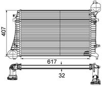 MAHLE CI164000P - Radiador de aire de admisión - BEHR *** PREMIUM LINE ***