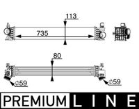 MAHLE CI217000P - Radiador de aire de admisión - BEHR *** PREMIUM LINE ***