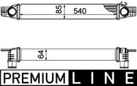 MAHLE CI194000P - año construcción desde: 02/2016<br>Código de motor: 199 A2.000<br>Código de motor: 199 A9.000<br>Profundidad de red [mm]: 64<br>Ancho de red [mm]: 82<br>Longitud de red [mm]: 540<br>Tipo radiador: Aletas refrigeración soldadas<br>