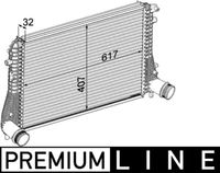 MAHLE CI207000P - Código de motor: BMN<br>Código de motor: CEGA<br>Profundidad de red [mm]: 32<br>Ancho de red [mm]: 401<br>Longitud de red [mm]: 618<br>Tipo radiador: Aletas refrigeración soldadas<br>