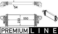 MAHLE CI238000P - Diámetro de entrada 1 [mm]: 61<br>Diámetro de salida 1 [mm]: 61<br>Tipo radiador: Aletas refrigeración soldadas<br>Calidad: ALTERNATIVO<br>Restricción de fabricante: BEHR<br>Material: Aluminio<br>Material: Plástico<br>Longitud de red [mm]: 550<br>Ancho de red [mm]: 235<br>Profundidad de red [mm]: 50<br>