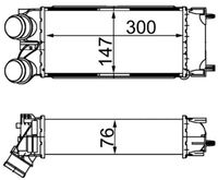 MAHLE CI367000S - Radiador de aire de admisión - BEHR