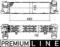 MAHLE CI393000P - Radiador de aire de admisión - BEHR *** PREMIUM LINE ***