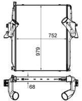 MAHLE CI450000P - Radiador de aire de admisión - BEHR *** PREMIUM LINE ***