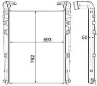 MAHLE CI455000P - Radiador de aire de admisión - BEHR *** PREMIUM LINE ***