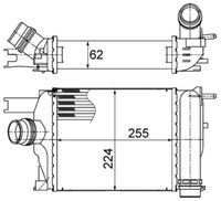 MAHLE CI497000S - Radiador de aire de admisión - BEHR