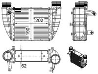 MAHLE CI486000S - Código de motor: AXX<br>Código de motor: BWA<br>Código de motor: CAWB<br>Código de motor: CCZA<br>Código de motor: CBFA<br>Profundidad de red [mm]: 32<br>Ancho de red [mm]: 401<br>Longitud de red [mm]: 618<br>Tipo radiador: Aletas refrigeración soldadas<br>