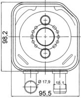 MAHLE CLC 165 000S - Radiador de aceite, aceite motor