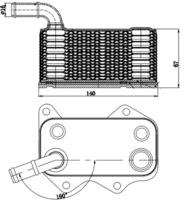 MAHLE CLC174000S - Radiador de aceite, aceite motor - BEHR