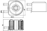 MAHLE CLC176000S - Radiador de aceite, aceite motor - BEHR