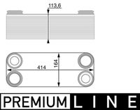 MAHLE CLC14000P - Radiador de aceite, transmisión automática - BEHR *** PREMIUM LINE ***