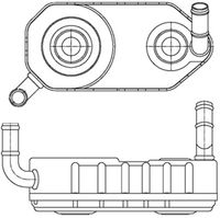 MAHLE CLC177000S - Radiador de aceite, transmisión automática - BEHR