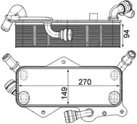 MAHLE CLC218000P - Radiador de aceite, transmisión automática - BEHR *** PREMIUM LINE ***