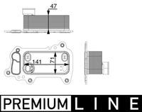 MAHLE CLC79000P - Radiador de aceite, aceite motor - BEHR *** PREMIUM LINE ***