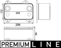 MAHLE CLC63000P - Longitud de red [mm]: 252<br>Ancho de red [mm]: 147<br>Profundidad de red [mm]: 109<br>Tipo radiador: Aletas refrigeración soldadas<br>Ancho de embalaje [cm]: 20,50<br>h embalaje [cm]: 22,50<br>long. de embalaje [cm]: 30,5<br>Peso neto [g]: 3740<br>