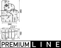 MAHLE CRT225000P - Depósito compensación, refrigerante - BEHR *** PREMIUM LINE ***