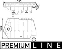 MAHLE CRT66000P - Depósito compensación, refrigerante - BEHR *** PREMIUM LINE ***