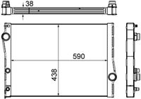 MAHLE CR1049000S - Radiador, refrigeración del motor - BEHR