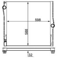 MAHLE CR1050000S - Radiador, refrigeración del motor - BEHR