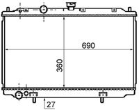 MAHLE CR 1077 000S - Radiador, refrigeración del motor