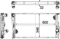 MAHLE CR 1086 000P - Radiador, refrigeración del motor