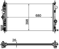 MAHLE CR1103000P - Radiador, refrigeración del motor - BEHR *** PREMIUM LINE ***