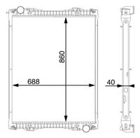 MAHLE CR1175000S - Radiador, refrigeración del motor - BEHR