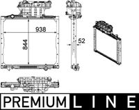 MAHLE CR1167000P - Radiador, refrigeración del motor - BEHR *** PREMIUM LINE ***