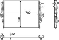 MAHLE CR1183000P - Radiador, refrigeración del motor - BEHR *** PREMIUM LINE ***