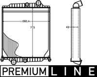 MAHLE CR1225000P - Radiador, refrigeración del motor - BEHR *** PREMIUM LINE ***