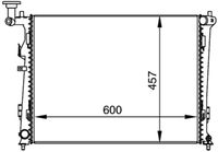 MAHLE CR 1366 000P - Radiador, refrigeración del motor