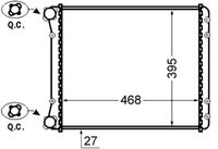 MAHLE CR1418000S - Radiador, refrigeración del motor - BEHR