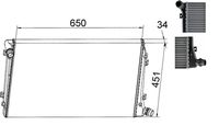 MAHLE CR1395000S - Radiador, refrigeración del motor - BEHR