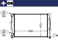 MAHLE CR1423000S - Radiador, refrigeración del motor - BEHR