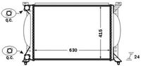 MAHLE CR1417000S - año construcción desde: 11/2004<br>año construcción hasta: 12/2004<br>Código de motor: ALT<br>Clase de caja de cambios: Caja de cambios manual, 5 marchas<br>Longitud de red [mm]: 635<br>Ancho de red [mm]: 396<br>Profundidad de red [mm]: 32<br>Tipo radiador: Aletas refrigeración unidas mecánicamente<br>