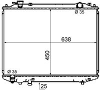 MAHLE CR1746000S - Radiador, refrigeración del motor - BEHR