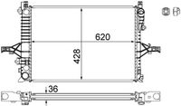 MAHLE CR1546000S - Radiador, refrigeración del motor - BEHR