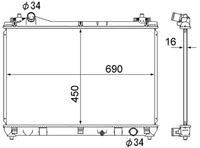 MAHLE CR1873000S - Radiador, refrigeración del motor - BEHR