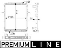 MAHLE CR166000P - Radiador, refrigeración del motor - BEHR *** PREMIUM LINE ***