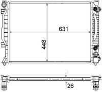 MAHLE CR1686000S - Radiador, refrigeración del motor - BEHR