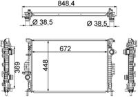 MAHLE CR 1748 000S - Radiador, refrigeración del motor